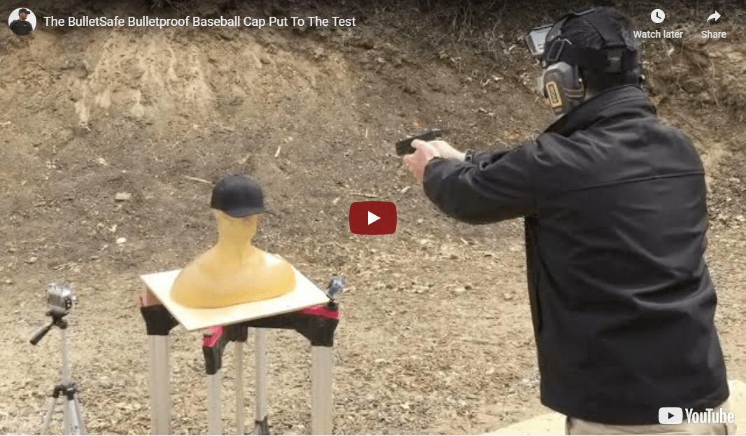 bulletsafe bulletproof baseball cap video