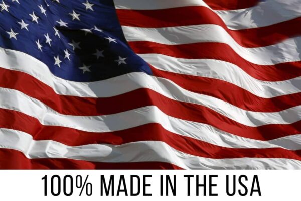 American flag with Made in the USA text