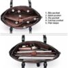 Tuffypacks Women’s Leather Laptop Tote Shoulder Handbag Vintage Briefcase With Removable 11x14” Level IIIa Ballistic Shield - Image 5