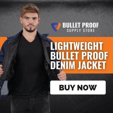 Comfortable Lightweight Bullet Proof Denim Jacket Level IIIA
