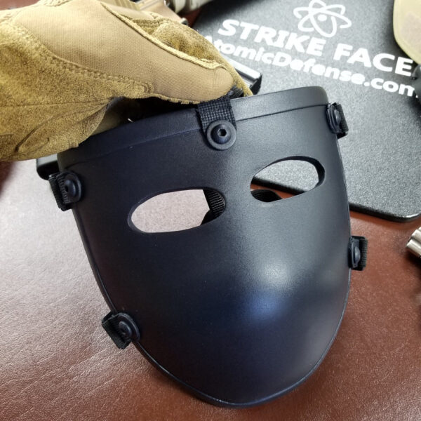 Black NIJ Level IIIA+ Half Face Bulletproof Mask for Helmets