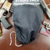 Black NIJ Level IIIA+ Full Face Bulletproof Mask inside pouch