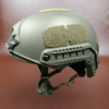 Green NIJ Level IIIA+ FAST Style High Cut Ballistic Helmet side view