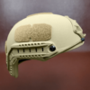 Tan NIJ Level IIIA+ FAST Style High Cut Ballistic Helmet side view