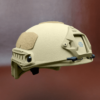Tan NIJ Level IIIA+ FAST Style High Cut Ballistic Helmet side view