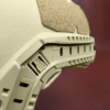 Tan NIJ Level IIIA+ FAST Style High Cut Ballistic Helmet close up view