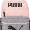 Pink and gray Bulletproof PUMA Kids' Meridian Backpack front view