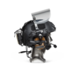 Black NIJ IIIA+ Face Shield Bulletproof Helmet Visor for PASGT, MICH, FAST, ACH Ballistic Helmets side view on a head mannequin