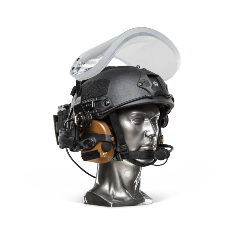 Ballistic Helmet With Face Shield