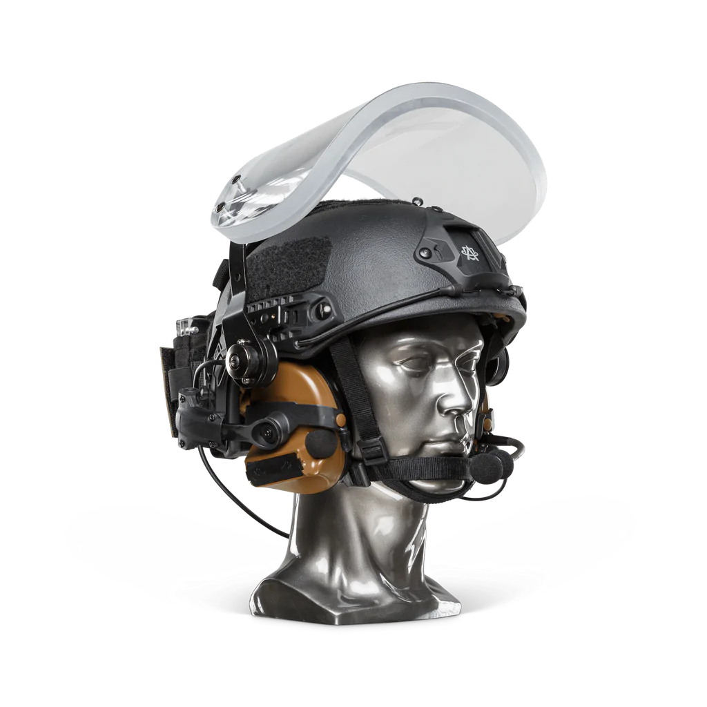 NIJ IIIA Face Shield Bulletproof Helmet Visor For PASGT, MICH, FAST ...