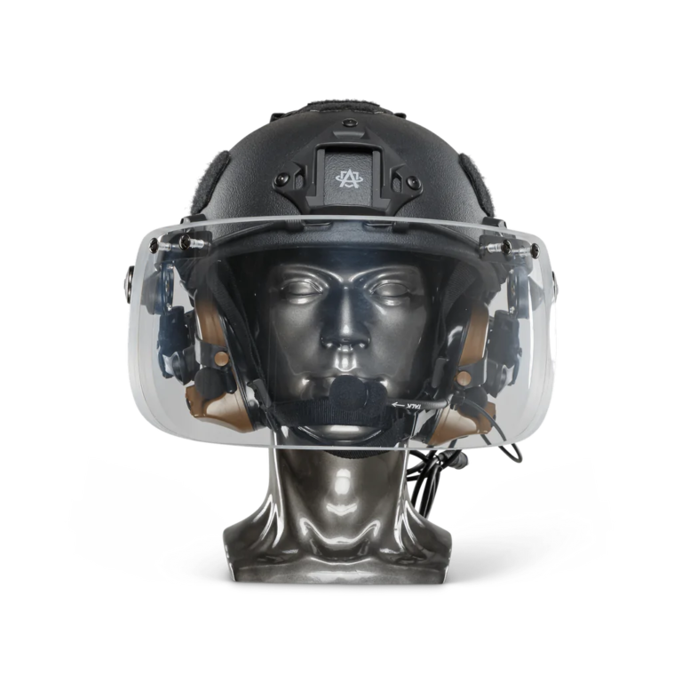 Ballistic Helmet with Face Shield