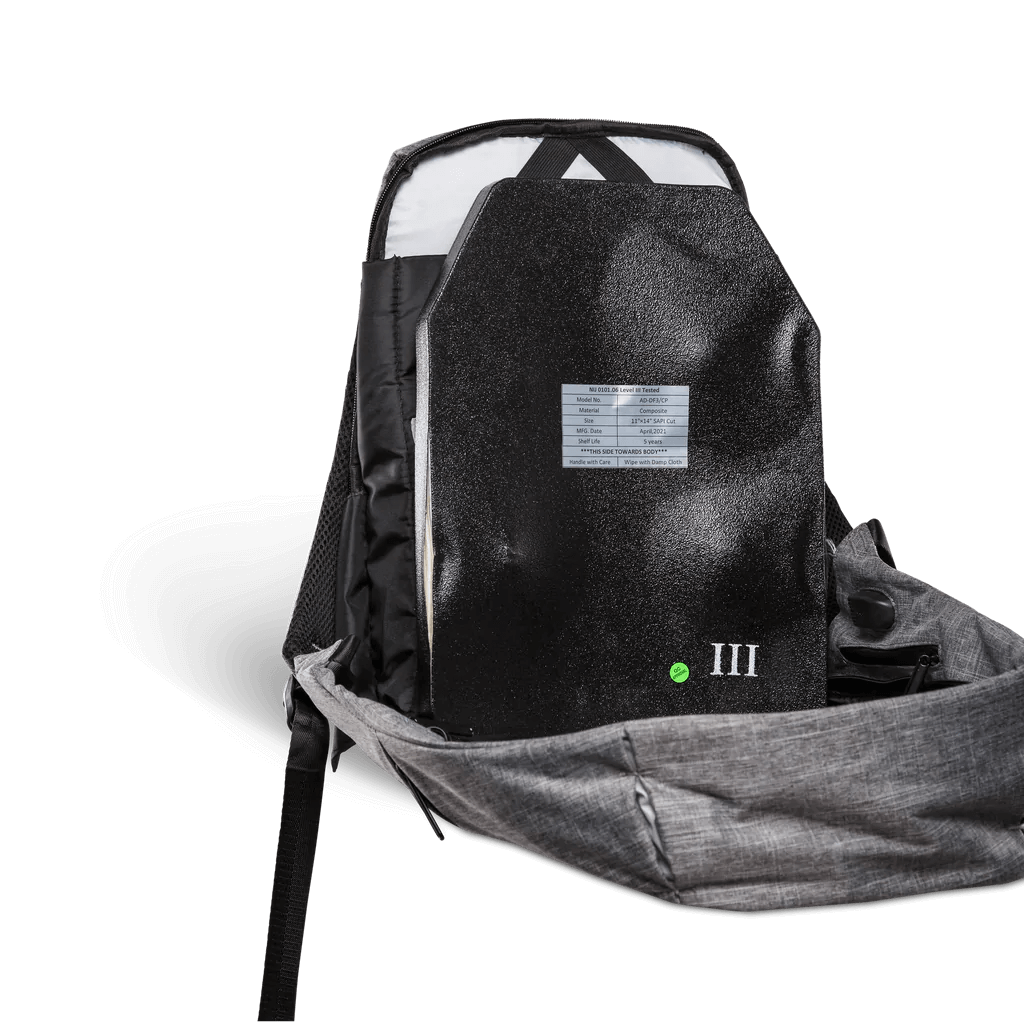 Armr Unlmtd Level IIIA Bulletproof Backpack Insert – Lightweight Body Armor Panel, 10x16