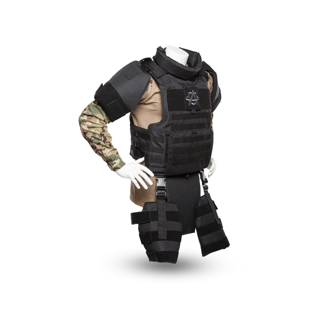 Full Body Armor Suit With Chest, Shoulder, Leg, Groin, And Neck Armor ...