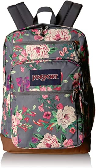 Grey bouquet JanSport Bulletproof Backpack front view