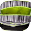 Gray and neon yellow green Bulletproof PUMA Kids' Meridian Backpack top inside view