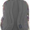 Grey bouquet JanSport Bulletproof Backpack back view