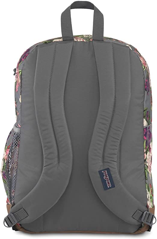 Grey bouquet JanSport Bulletproof Backpack back view