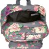 Grey bouquet JanSport Bulletproof Backpack inside view