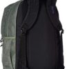 Muted green plain weave JanSport Bulletproof Backpack back view