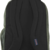 Muted green plain weave JanSport Bulletproof Backpack back view
