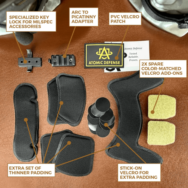 NIJ Level IIIA+ MICH/ACH Ballistic Helmet parts
