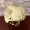 Khaki NIJ Level IIIA+ MICH/ACH Ballistic Helmet back view