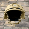 Khaki NIJ Level IIIA+ MICH/ACH Ballistic Helmet front view