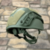 Green NIJ Level IIIA+ MICH/ACH Ballistic Helmet back side view
