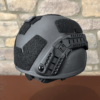 Black NIJ Level IIIA+ MICH/ACH Ballistic Helmet side view