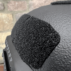 Black NIJ Level IIIA+ MICH/ACH Ballistic Helmet close up view