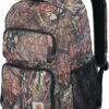 Brown leaf textured Bulletproof Carhartt Legacy Standard Work Backpack side view