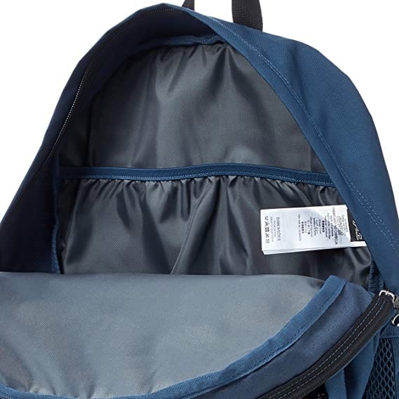 Navy JanSport Bulletproof Backpack inside view