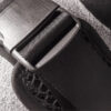 Black 100% breathable Fast-adjustable Phantom Plate Carrier Vest shoulder strap closeup view