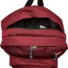 Russet red JanSport Bulletproof Backpack top inside view