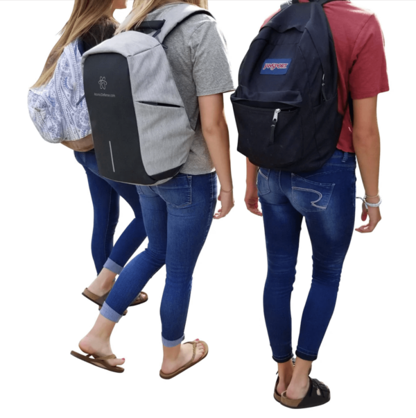 Students wearing AR-15 & AK-47 Protection Lightweight Bulletproof Backpack view