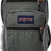 Black & White Herringbone JanSport Bulletproof Backpack front view