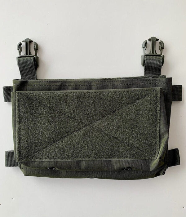 Green Modular Front Panel for QRF Plate Carrier velcro side