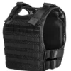Black 100% breathable Fast-adjustable Phantom Plate Carrier Vest side view