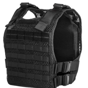 Black 100% breathable Fast-adjustable Phantom Plate Carrier Vest side view