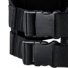 Black 100% breathable Fast-adjustable Phantom Plate Carrier Vest side strap closeup view