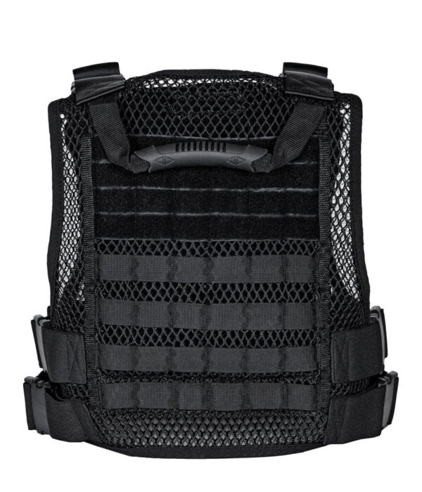 Black 100% breathable Fast-adjustable Phantom Plate Carrier Vest front view