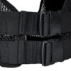 Black 100% breathable Fast-adjustable Phantom Plate Carrier Vest side strap close up view