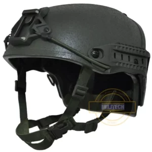 Back NIJ Level IIIA+ AirFrame Style Ballistic Helmet side view