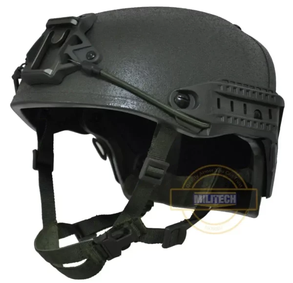 Back NIJ Level IIIA+ AirFrame Style Ballistic Helmet side view