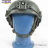 Green NIJ Level IIIA+ AirFrame Style Ballistic Helmet front view on a head mannequin