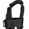 Black QRF Low Visibility Minimalist Plate Carrier with Armor Plates side view