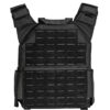 Black QRF Low Visibility Minimalist Plate Carrier with Armor Plates front view