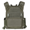 Green QRF Low Visibility Minimalist Plate Carrier with Armor Plates front view