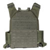 Green QRF Low Visibility Minimalist Plate Carrier with Armor Plates front view