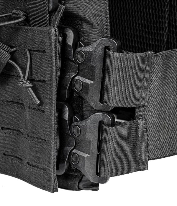 Black Real World Tactical Special Edition Shadow Plate Carrier side strap view